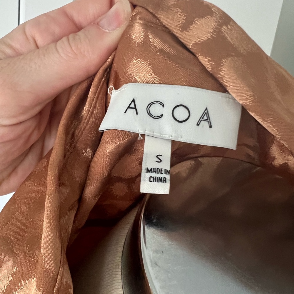 Copper leopard button down - Picture 4 of 4